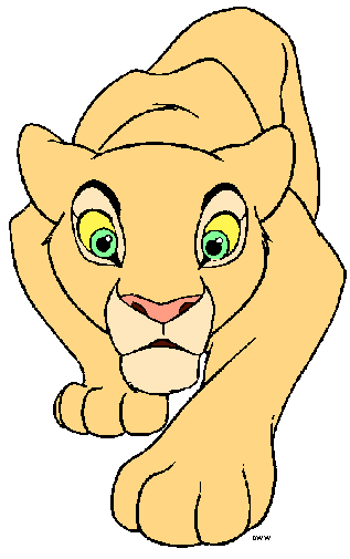 317x505 Front View Lioness Clipart