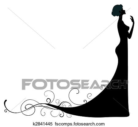 450x414 Stock Illustration Of Female Silhouette K2841445