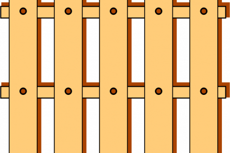 450x300 Picket Fence Cartoon Clip Art