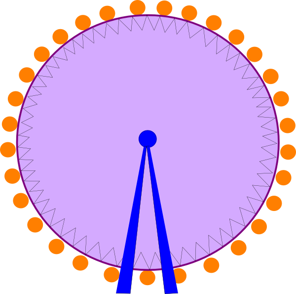 600x595 Ferris Wheel Clip Art