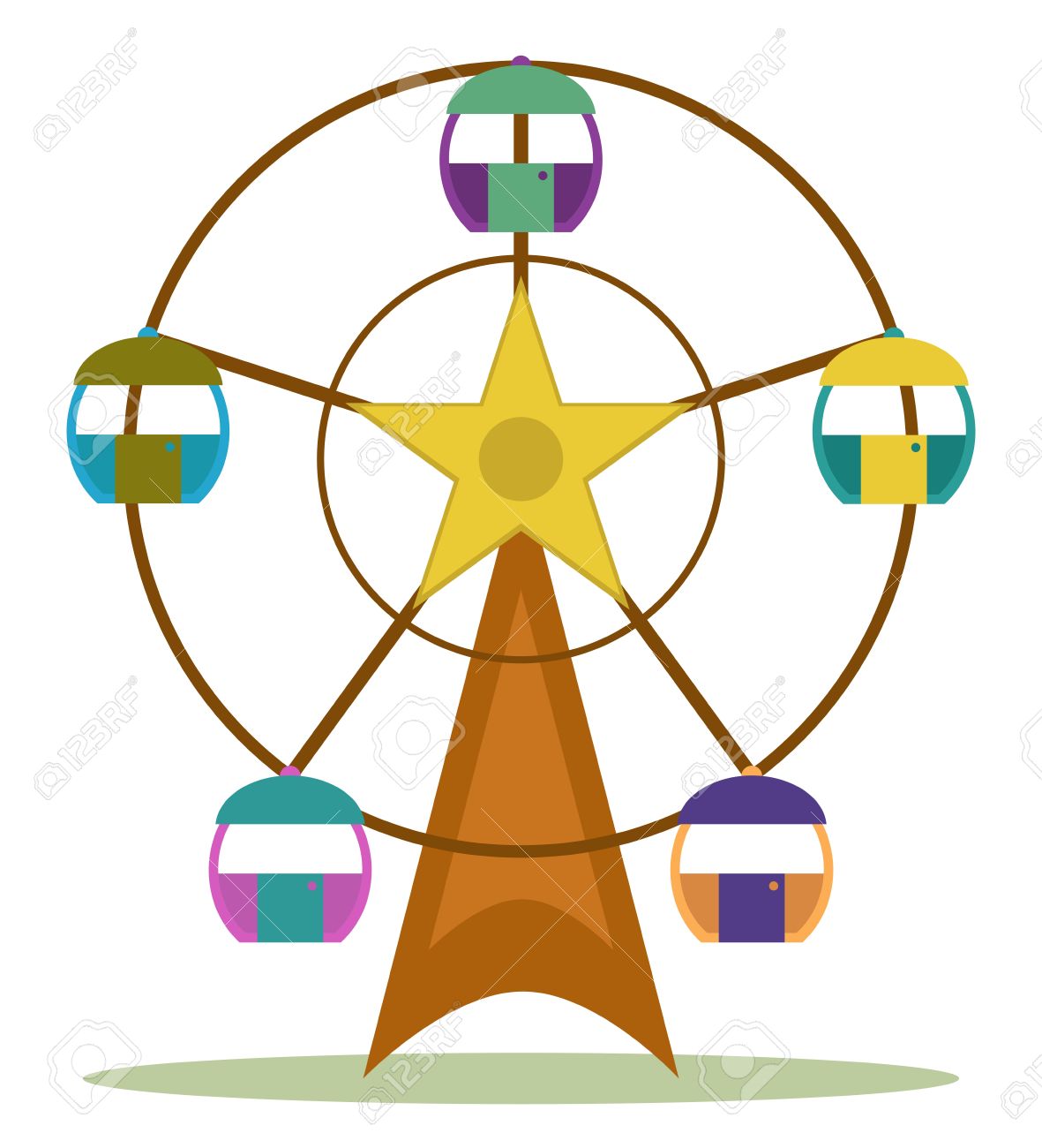 1181x1300 Ferris Wheel Clipart Cartoon