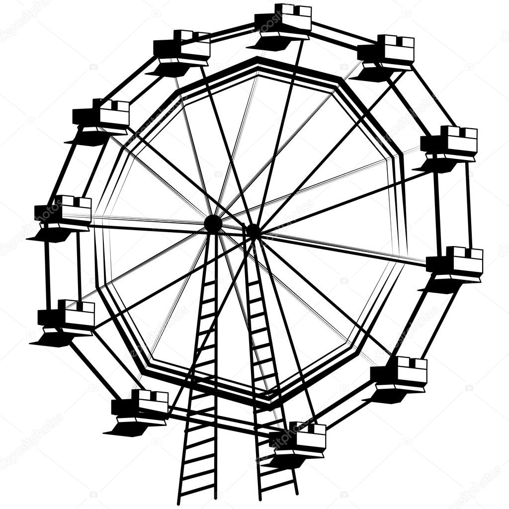 1024x1024 Ferris Wheel Stock Vector Cteconsulting