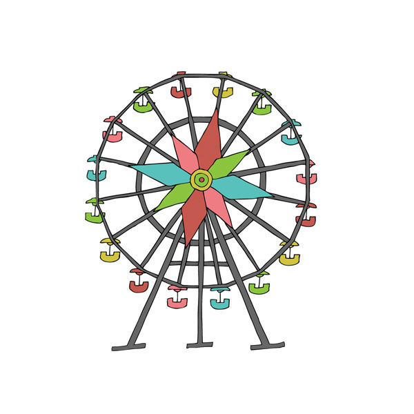 600x600 Ferris Wheel Clip Art Free