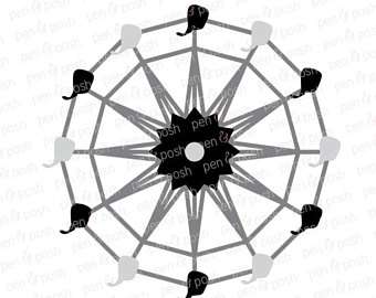 340x270 Ferris Wheel Svg Etsy
