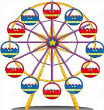 205x217 Free Ferris Wheel Clipart