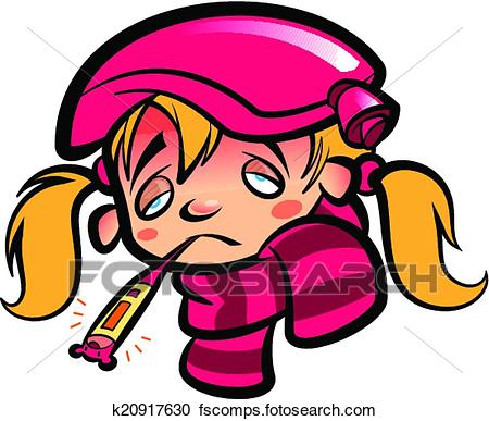 450x387 Clipart Of Fever Thermometer K20257682