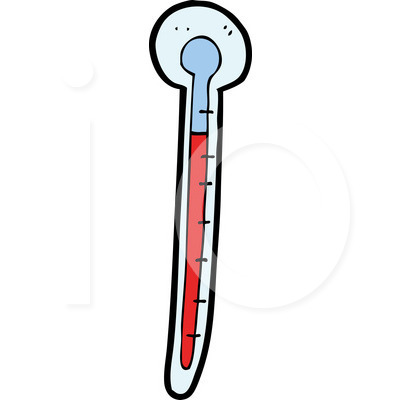 400x420 Sick Clipart Thermometer
