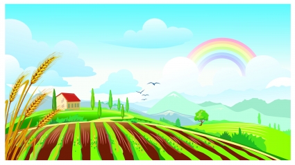 425x239 Fence Clipart Farmer Field