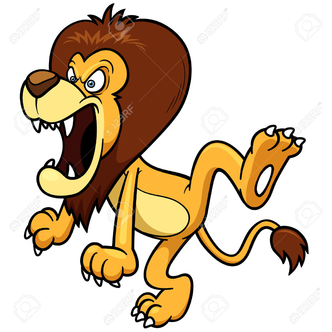 1300x1300 Lion Clipart Angry Lion