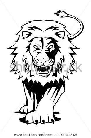 310x470 Lion Clipart Fierce Lion
