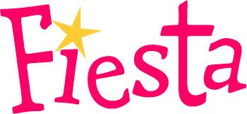 350x161 Fiesta Word Art Banner
