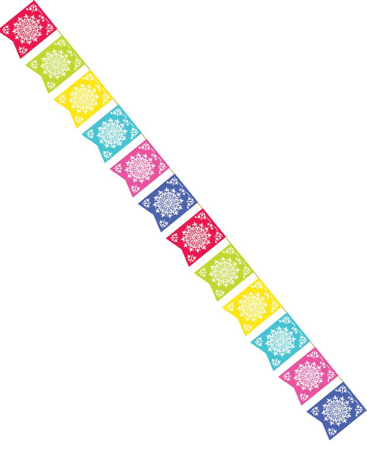 720x900 Mexican Fiesta Sun Flag Banner