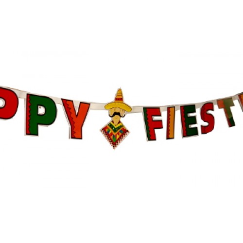 500x500 X 8.5' Happy Fiesta Banner