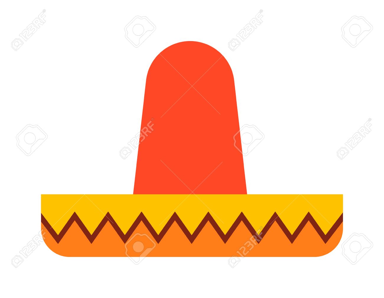 1300x1008 Mexican Hat Sombrero Traditional Fashion Fiesta Symbol. Carnival