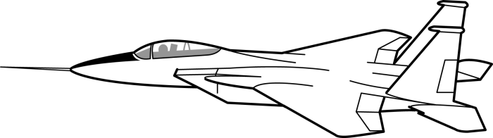 700x196 Jet Fighter Clipart Black And White