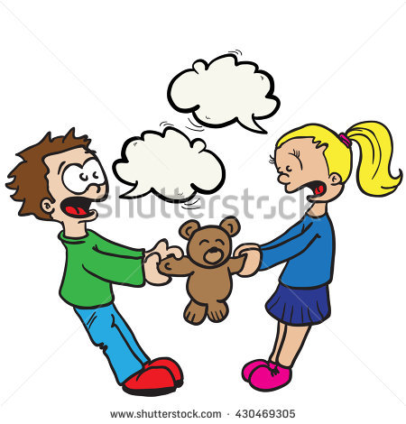 450x470 Girl And Boy Fighting Clipart