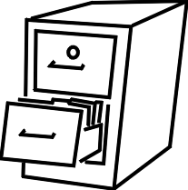 207x209 Filing Cabinet Clipart