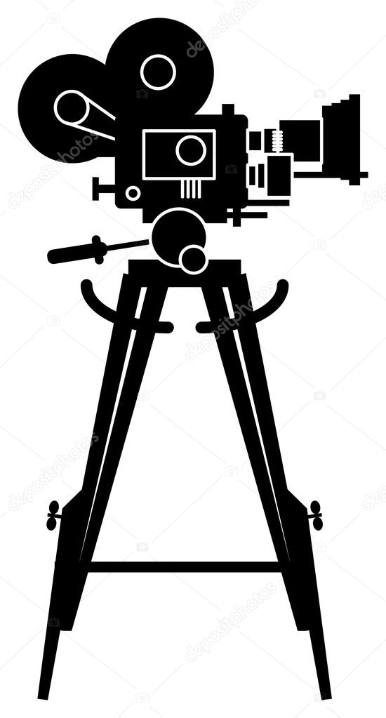 550x1023 Film Cinema Camera Stock Vector Fla