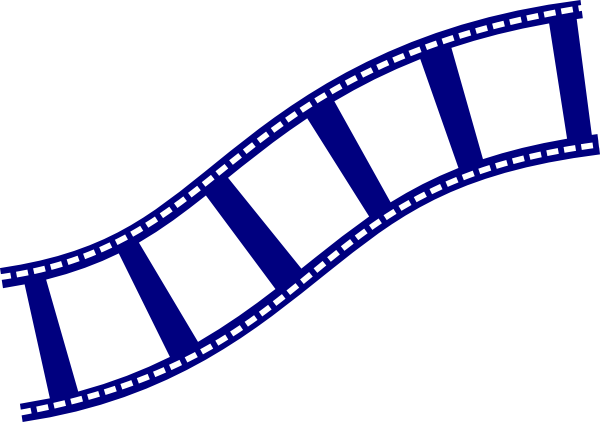 600x422 Film Strip Blu Clip Art