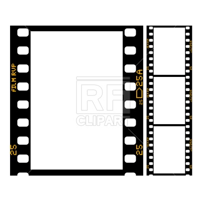 400x400 Film Strip Royalty Free Vector Clip Art Image