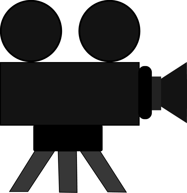 600x619 Clip Art Movie Camera And Film Clipart