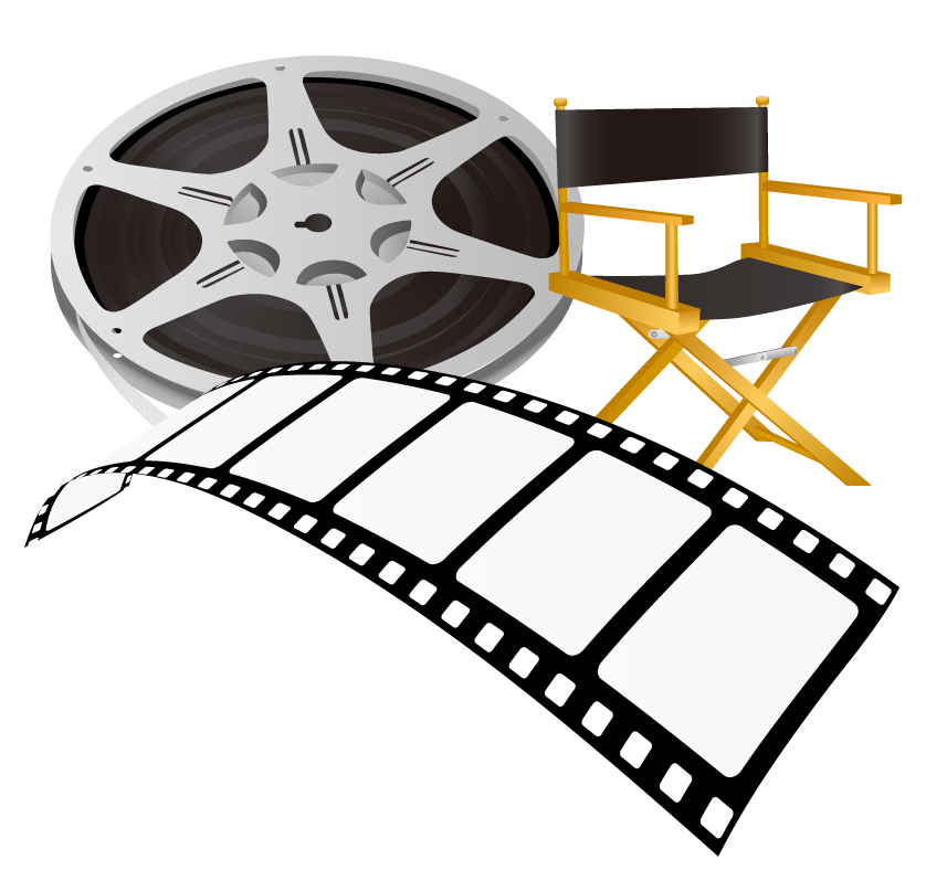 838x788 Movie Reel Vector Clipart