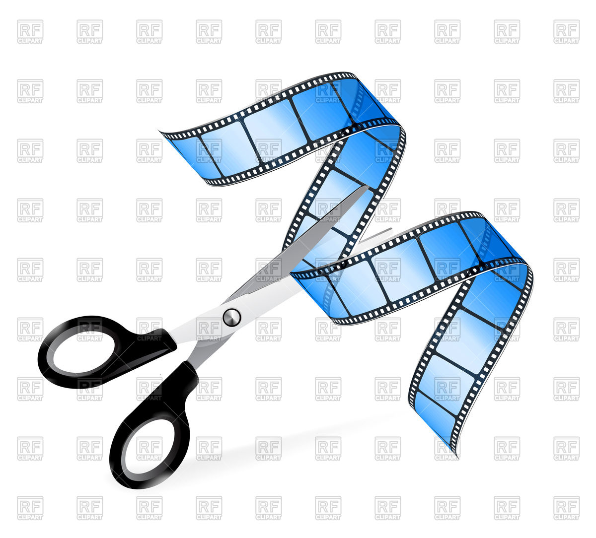 1200x1084 Scissors And Film Strip As Video Editing Concept Royalty Free