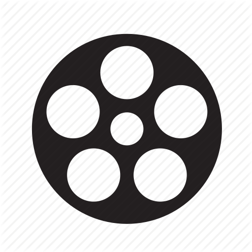 512x512 Movie Reel Clipart