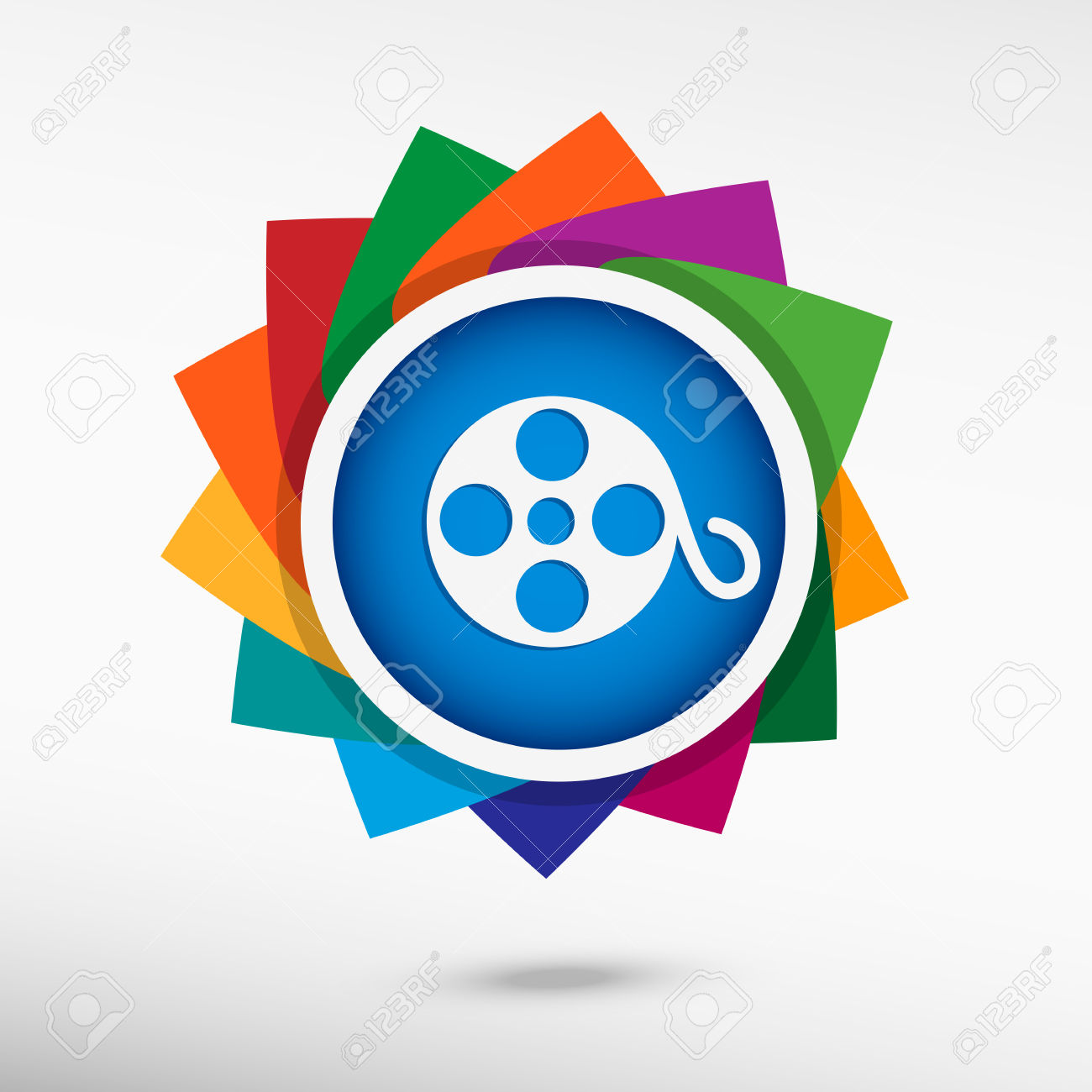 1300x1300 Color Movie Reel Clipart