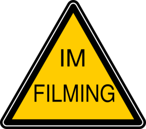 299x264 Im Filming Badge Clip Art