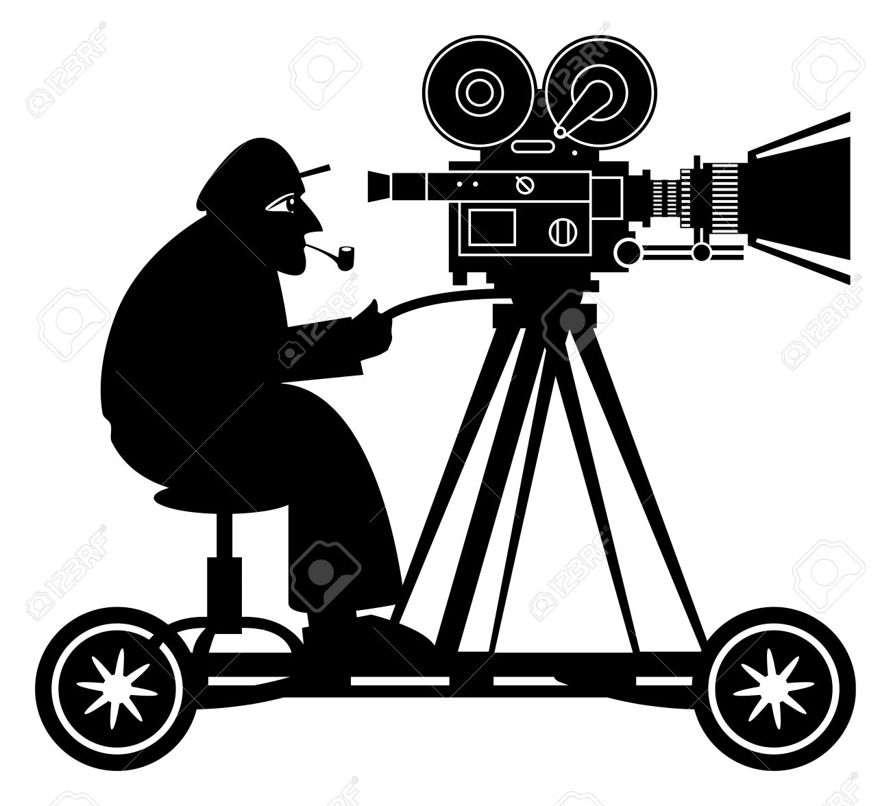 1300x1176 Camera Clipart Movie Director