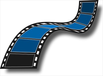350x258 Free Film Strip Blue Clipart