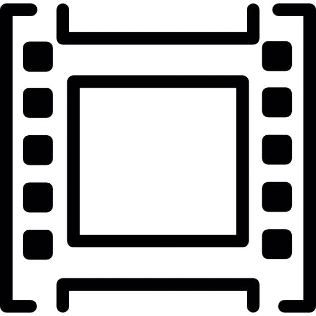 626x626 Single Film Strip Outline Icons Free Download
