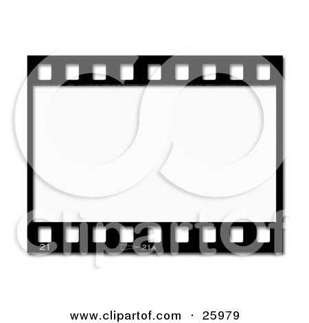 450x470 Clipart Illustration Of One Black And White Negative Photography