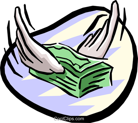 480x428 Business And Finance Flying Money Royalty Free Vector Clip Art