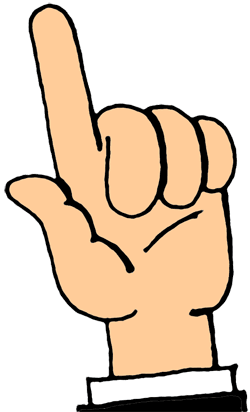 250x412 Finger Clipart One