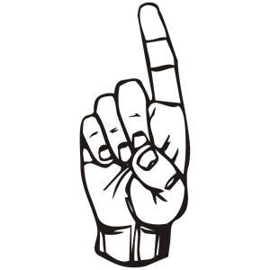300x300 Sign Language D, Finger Pointing Clipart, Cliparts Of Sign