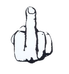 236x251 Flipping Off Middle Finger Clipart 2