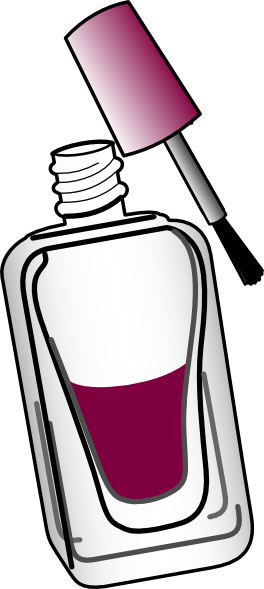 264x589 Nail Polish Clipart