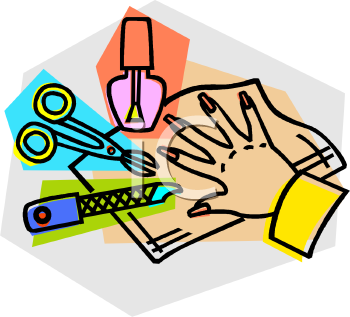 350x317 Nail Salon Clip Art