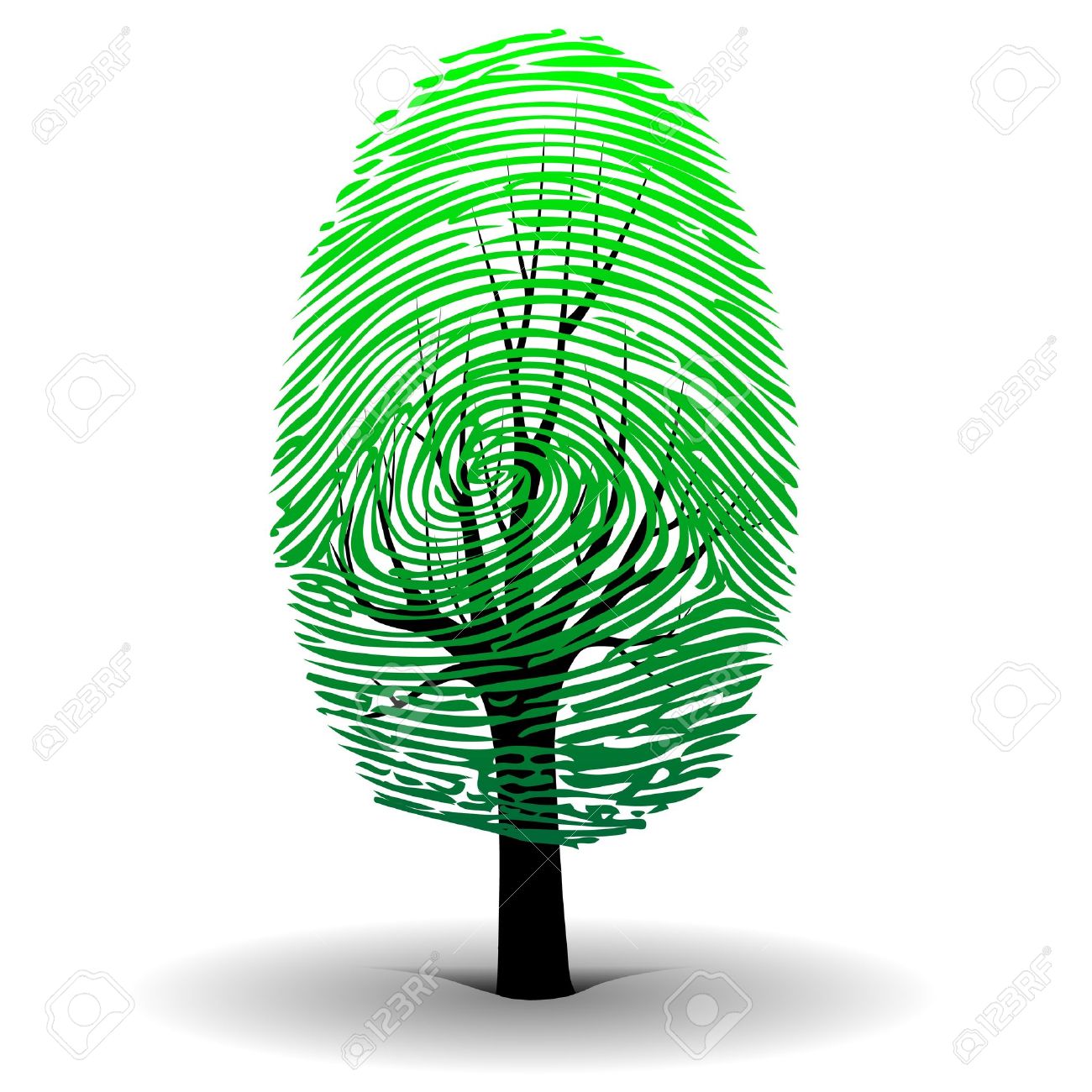 1300x1300 Green Clipart Fingerprint