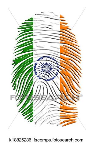 304x470 Stock Illustration Of India Fingerprint K18825286