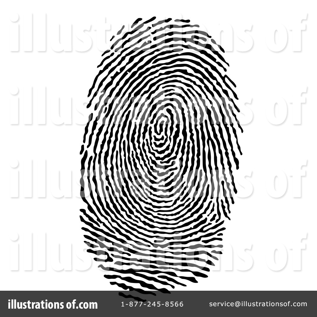 1024x1024 White Clipart Fingerprint