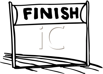 350x254 Race Finish Line Clipart