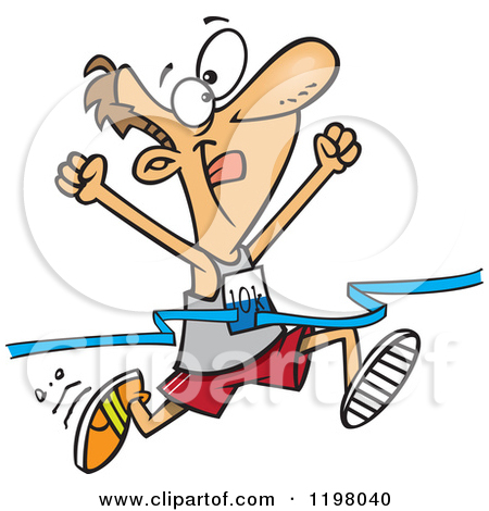 450x470 Runner Finish Line Clipart