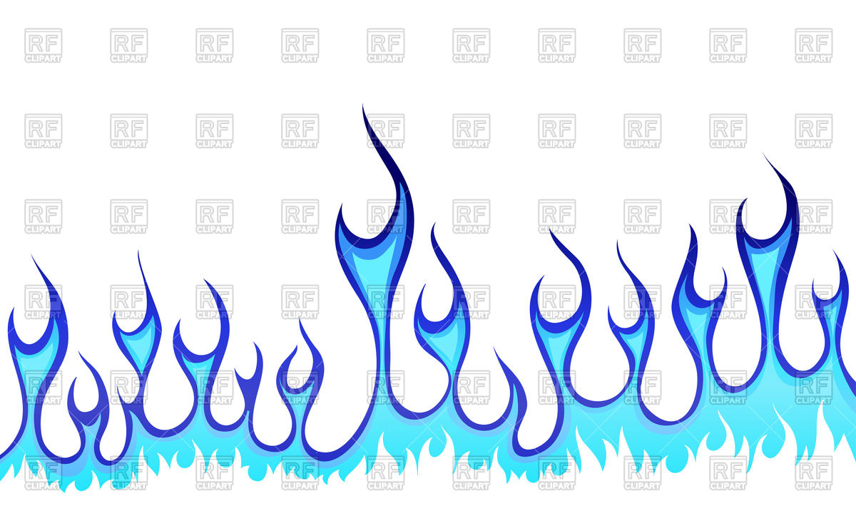 1200x720 Blue Fire Border Royalty Free Vector Clip Art Image