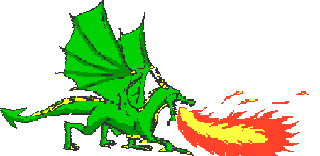 451x220 Fire Dragon Clipart