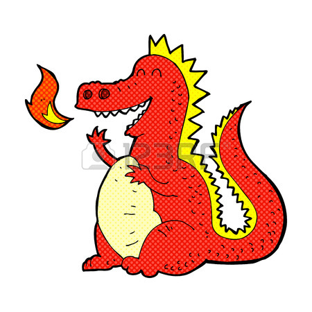 450x450 Cartoon Fire Breathing Dragon Royalty Free Cliparts, Vectors,