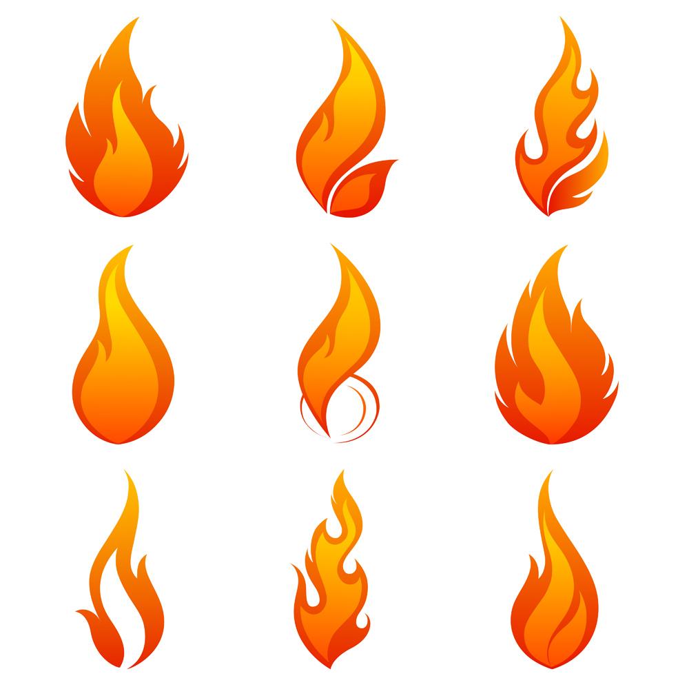 1000x1000 Unique Flame Logo Vector Clip Art File Free Free Vector Art