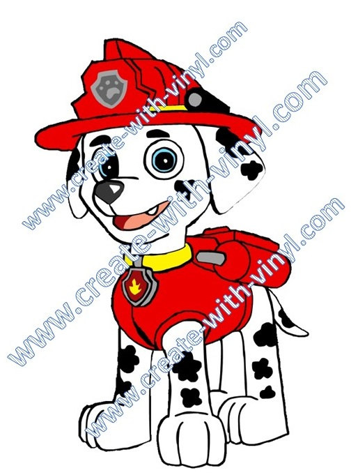 514x681 Paw Patrol Marshall Fire Dog Svg Cameo Cricut